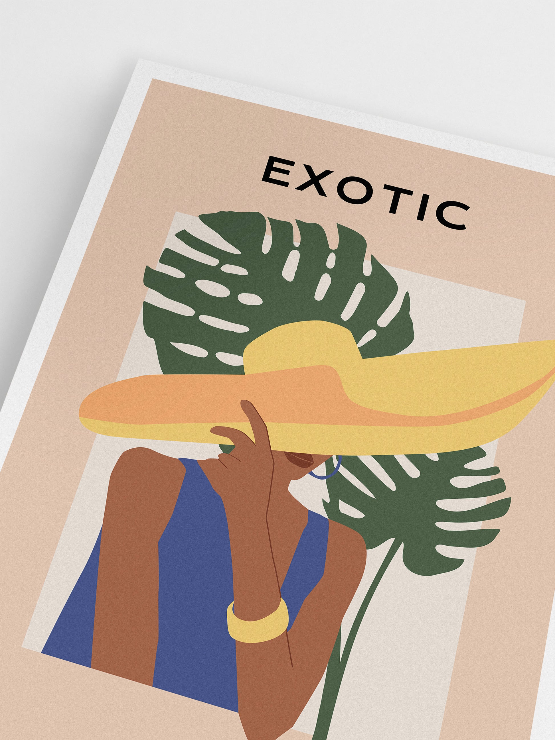 Abstract Exotic Woman Digital Print