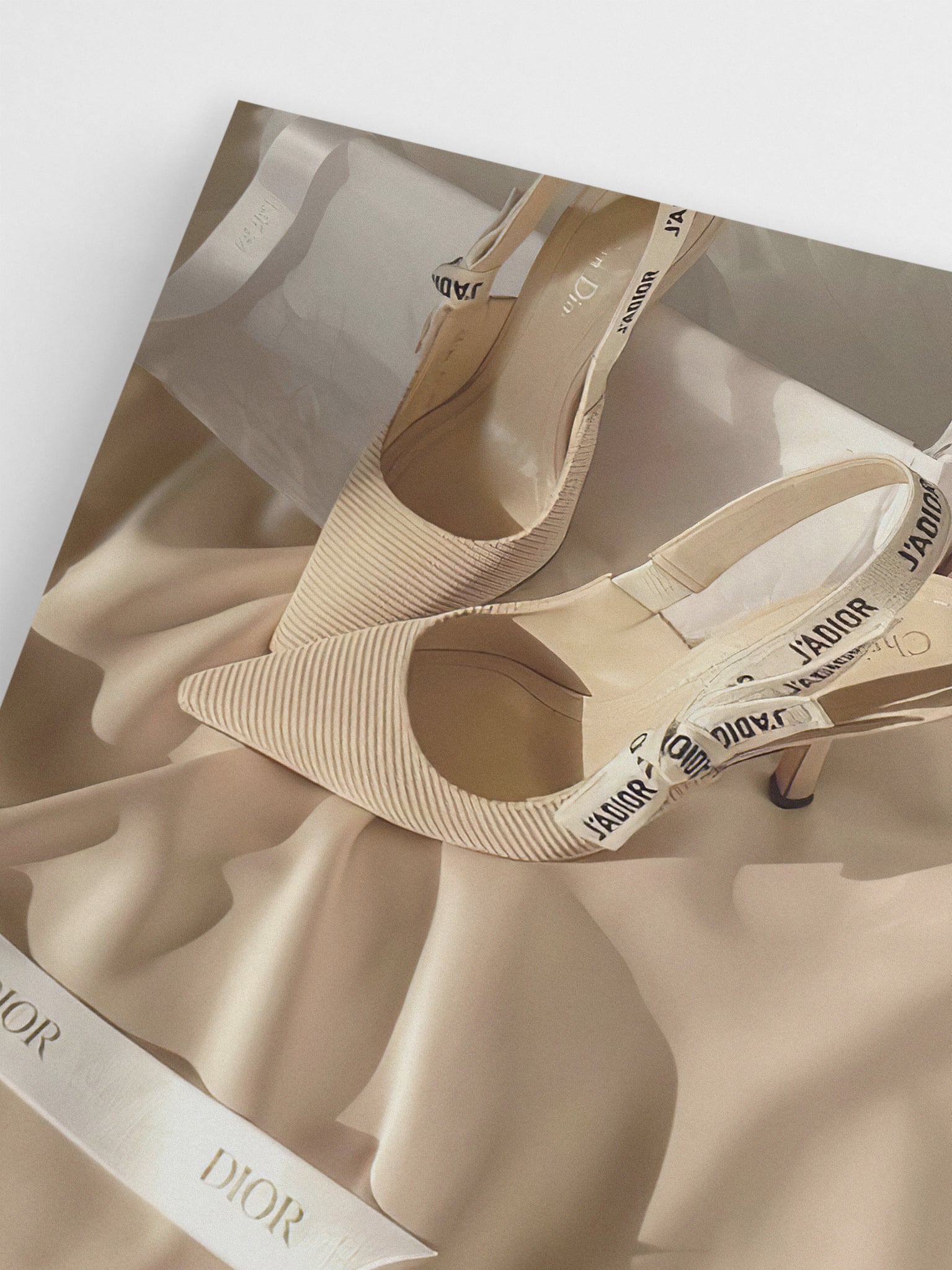 Dior Beige Heels wall art