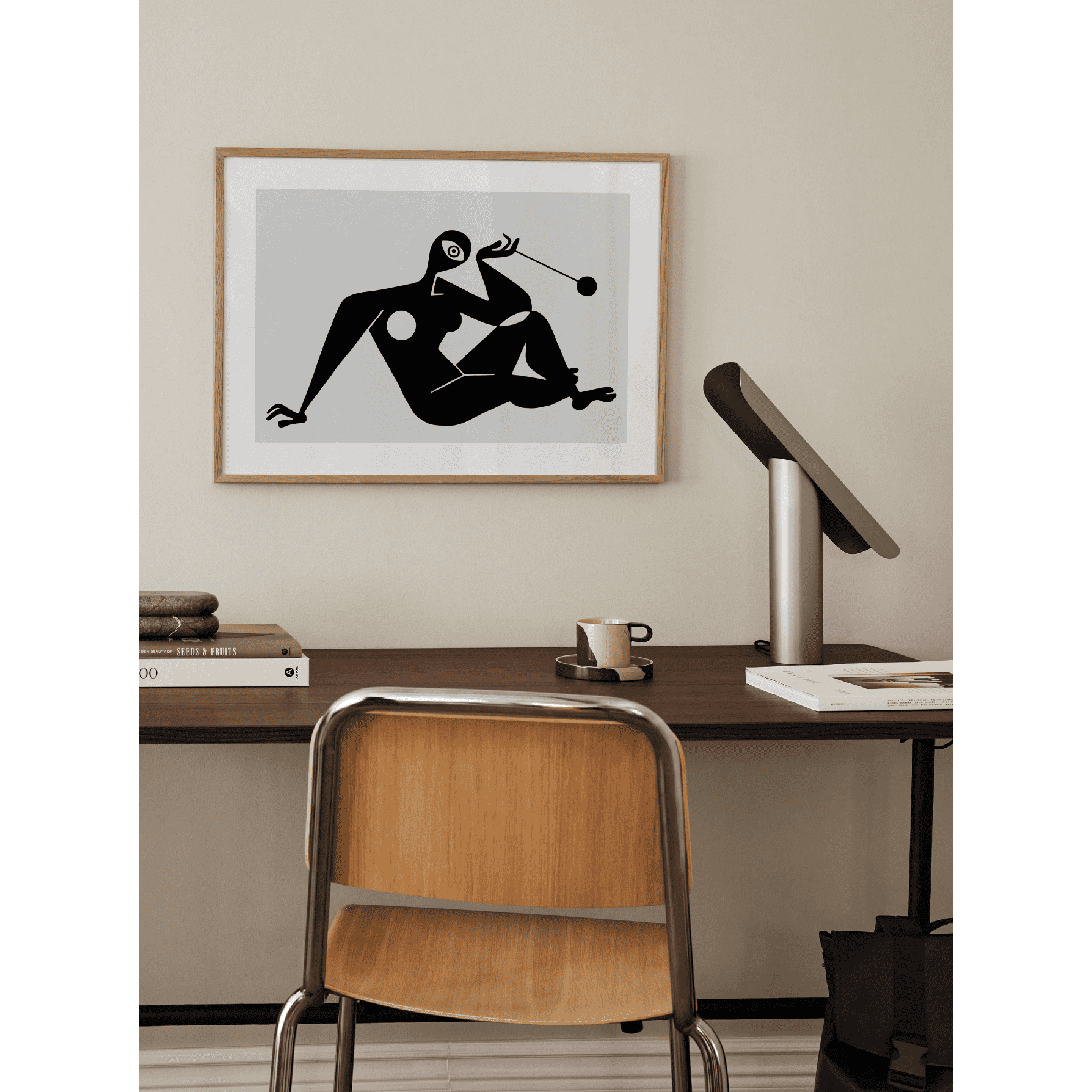 Woman Abstract with Yo-Yo Poster