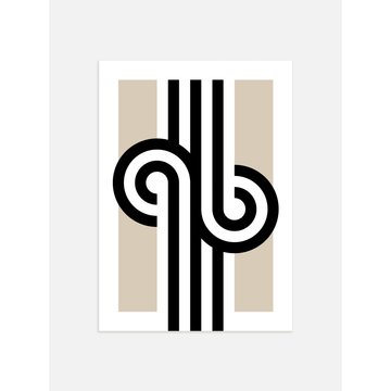 Graphic Swirl Poster