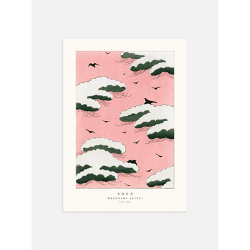 Pink Sky by Watanabe Seitei 