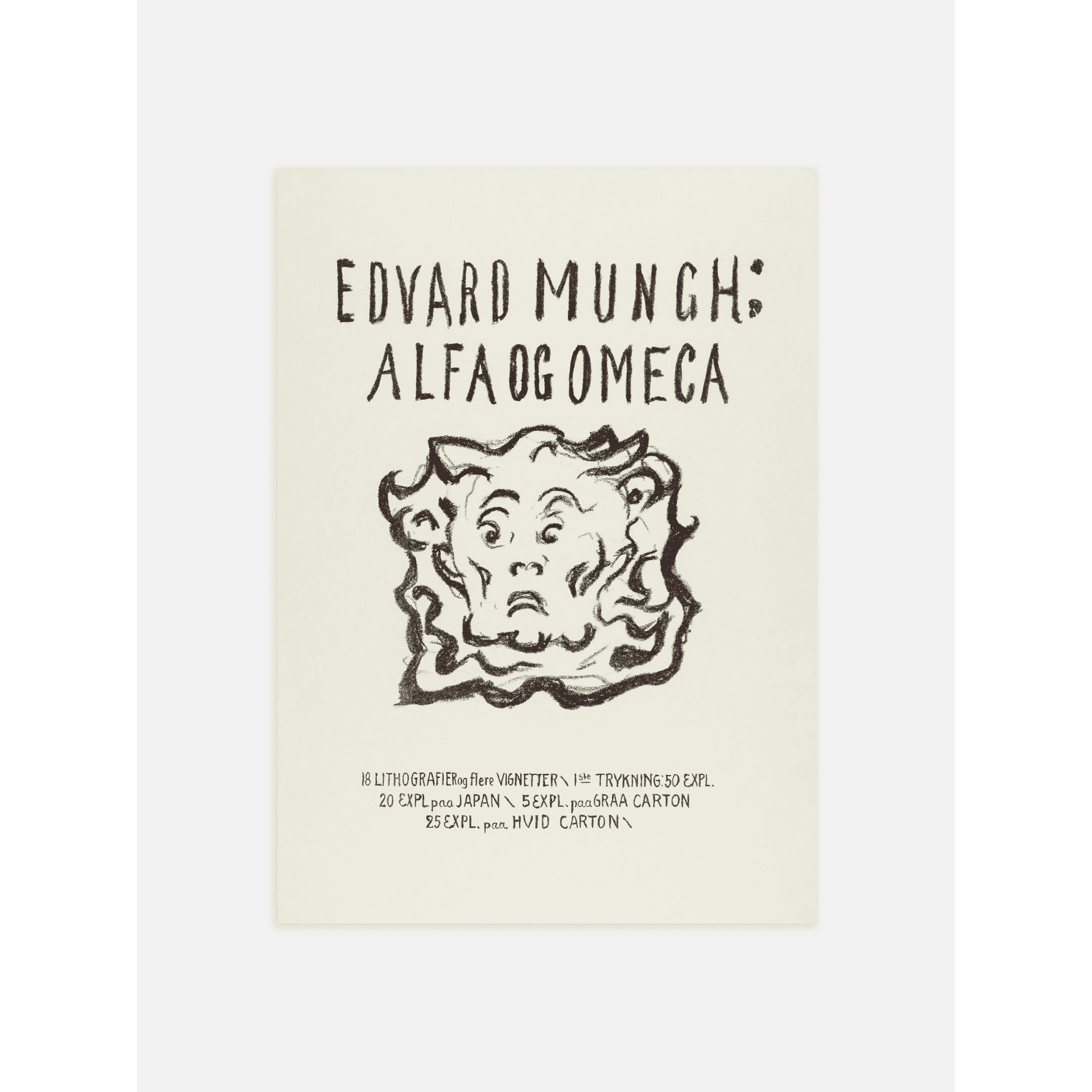 Alpha and Omega by Edvard Munch Poster