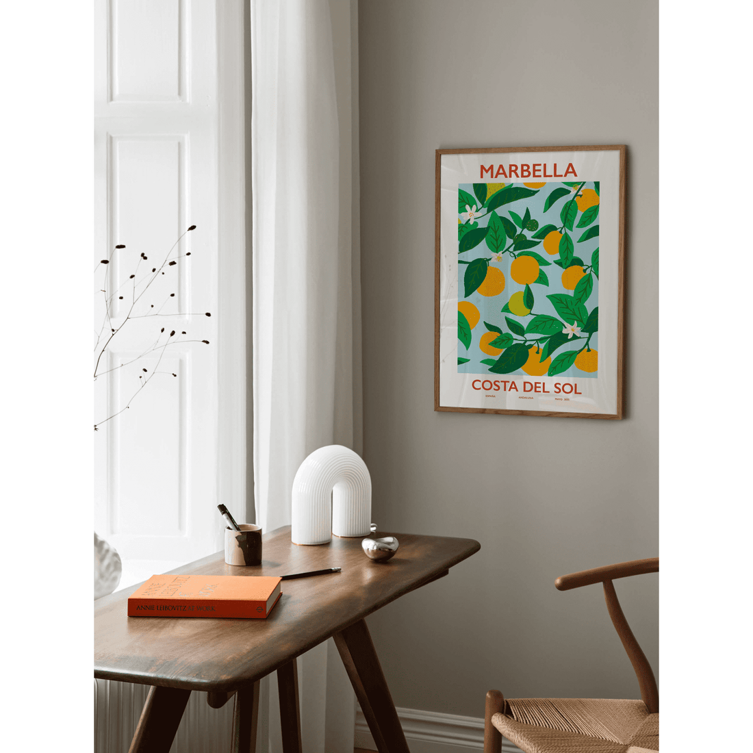 Costa Del Sol Orange Poster