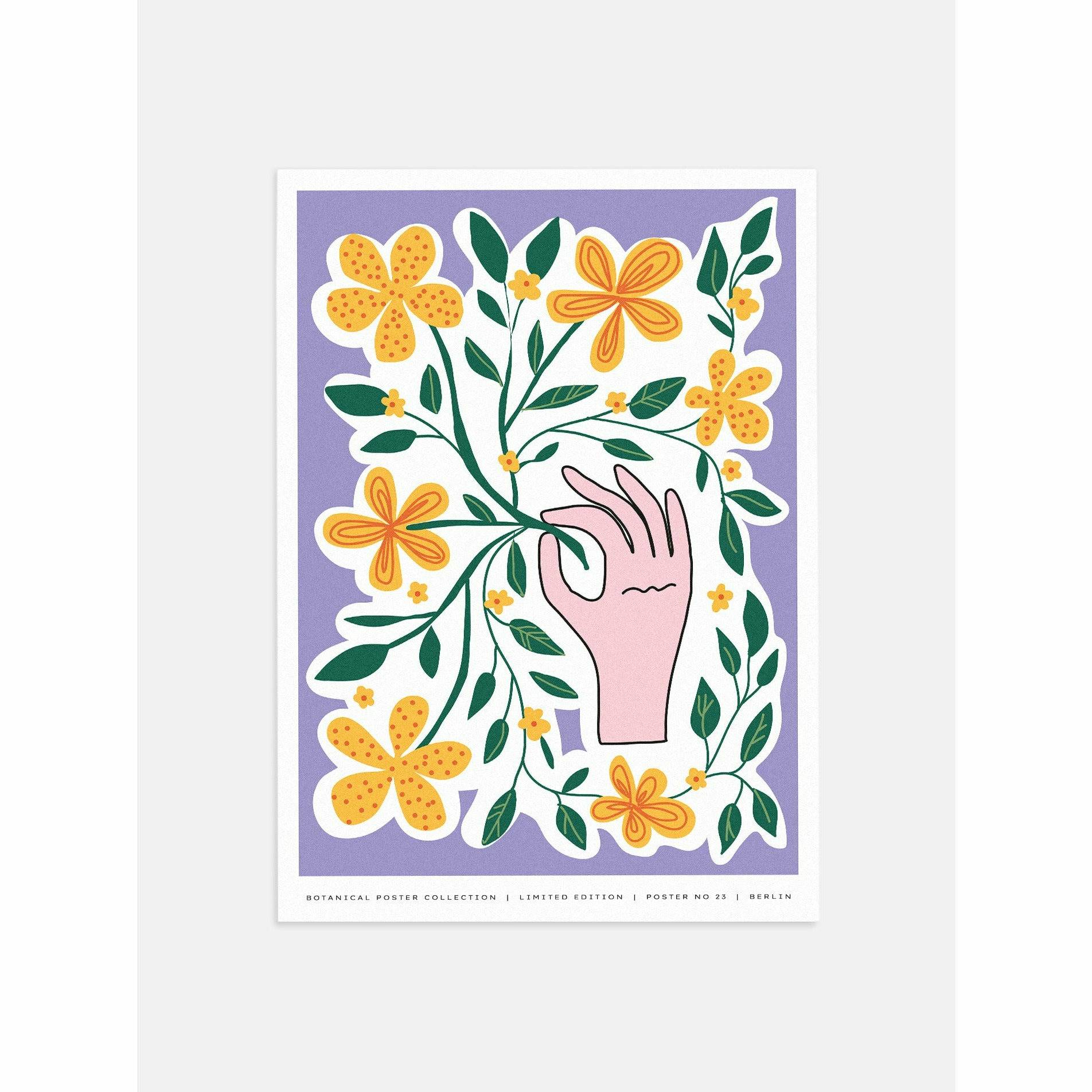 Yellow Botanical Bedroom Art