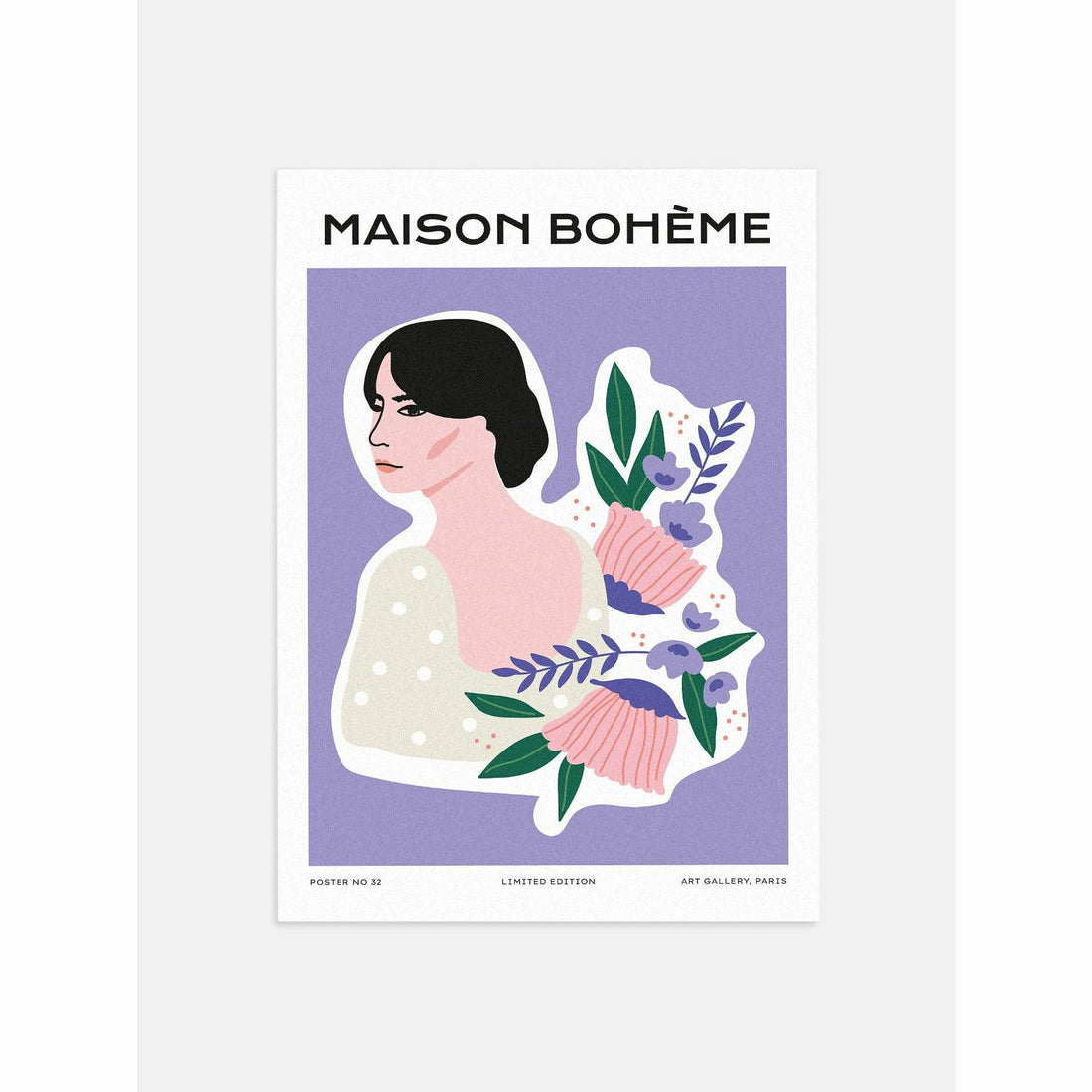 Boheme Floral Bedroom Poster