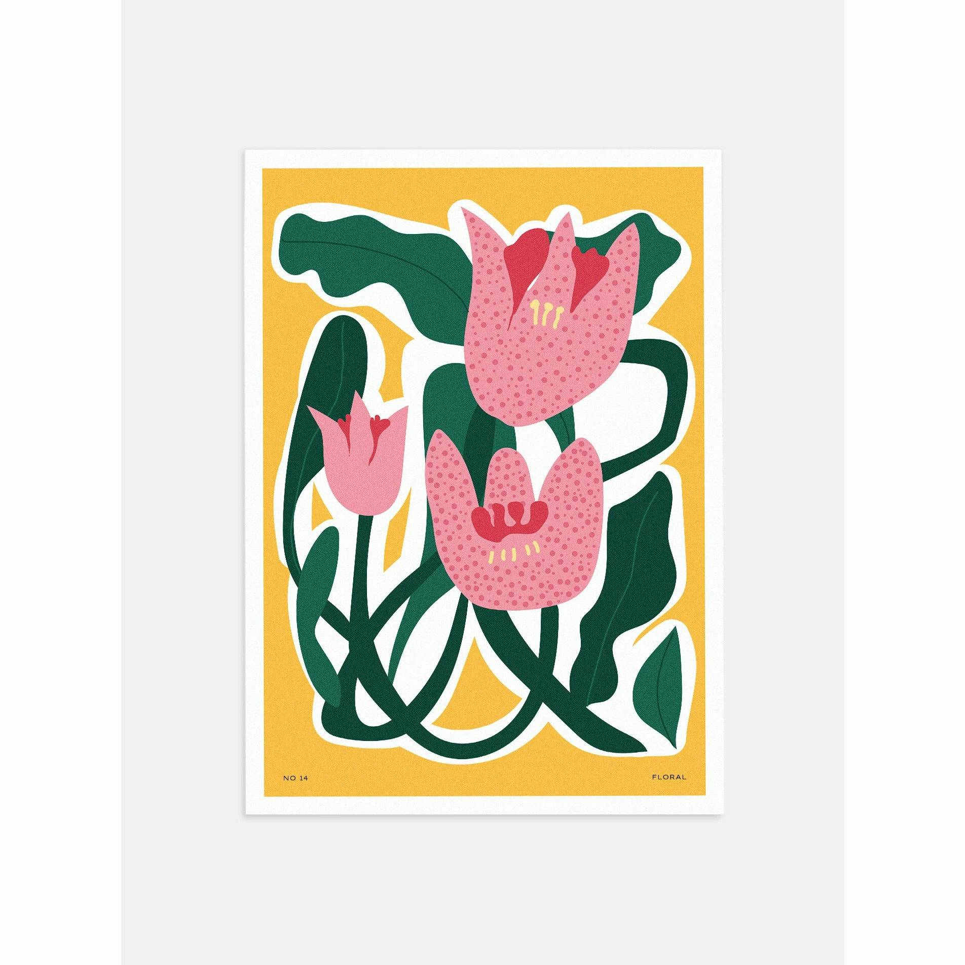 Abstract Flowers Bedroom Wall Decor