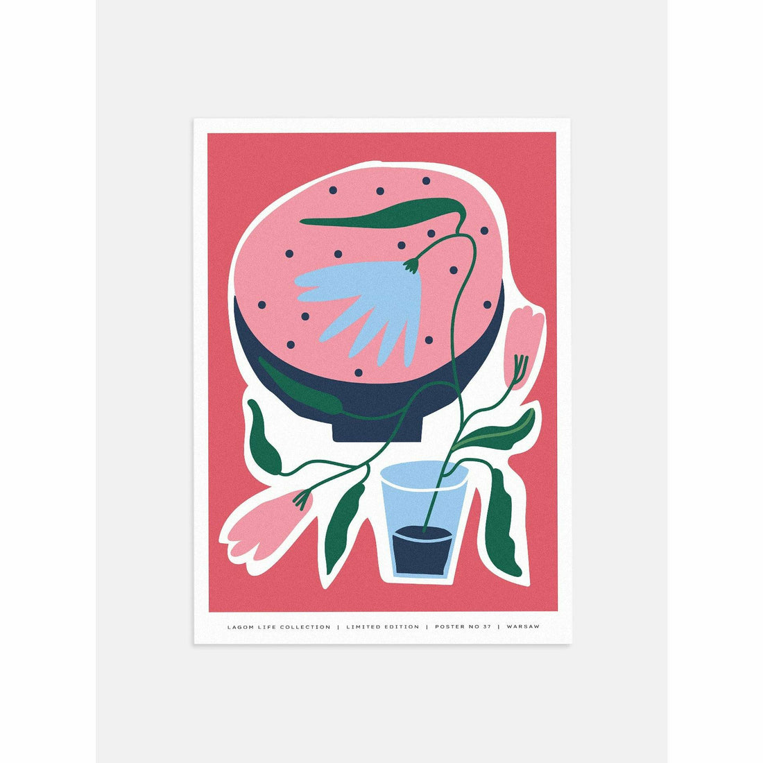Abstract Floral Print for Bedroom
