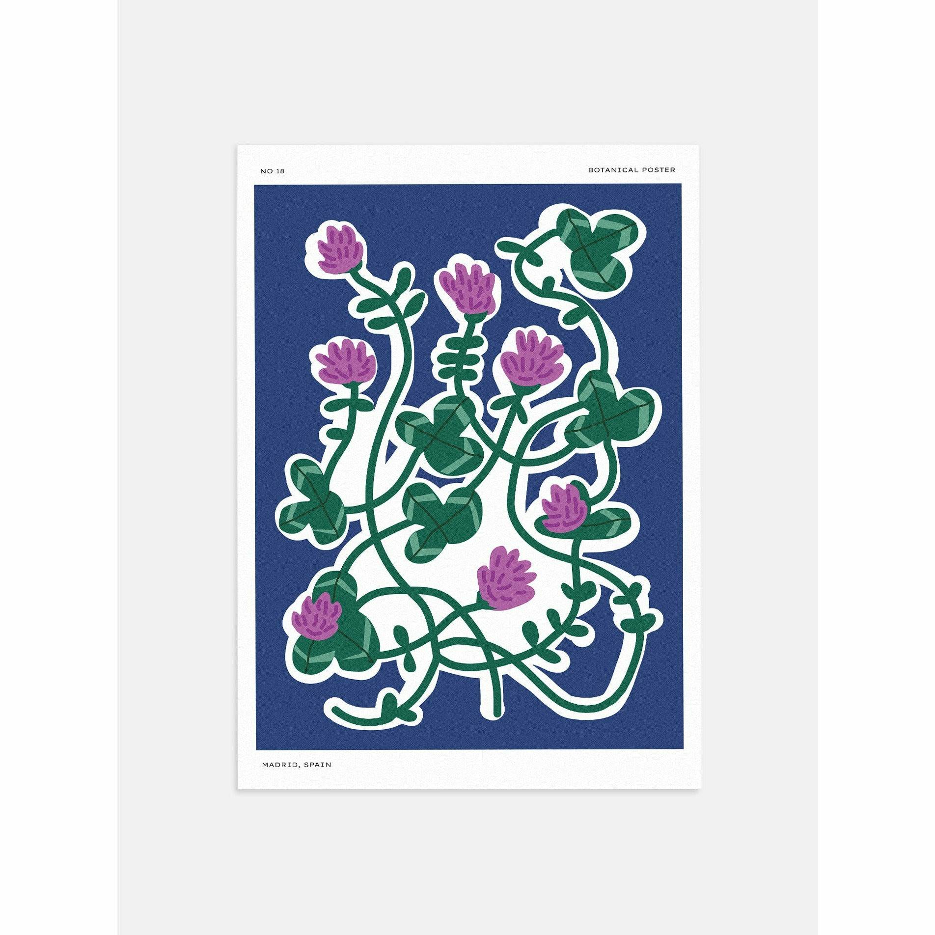 Purple Stems Wall Painting for Bedroom