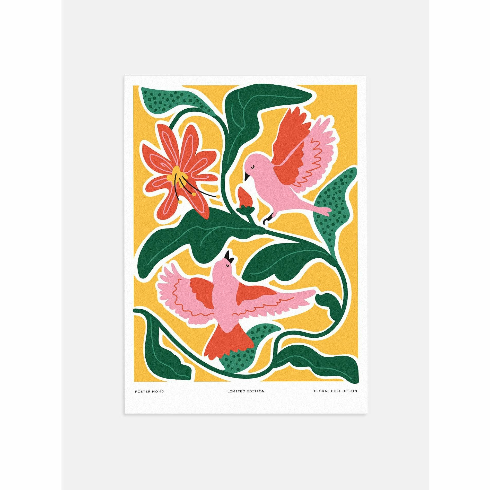 Flowers & Birds Wall Art for Room