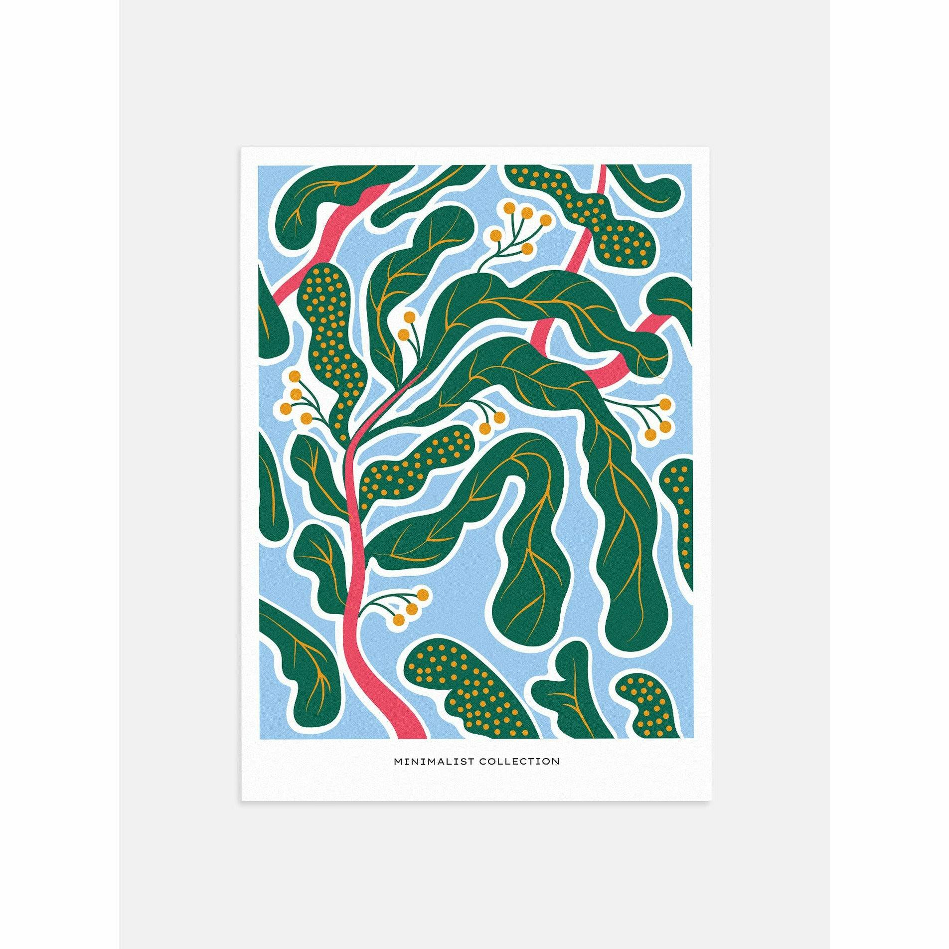 Minimalist Greenery Bedroom Art Decor
