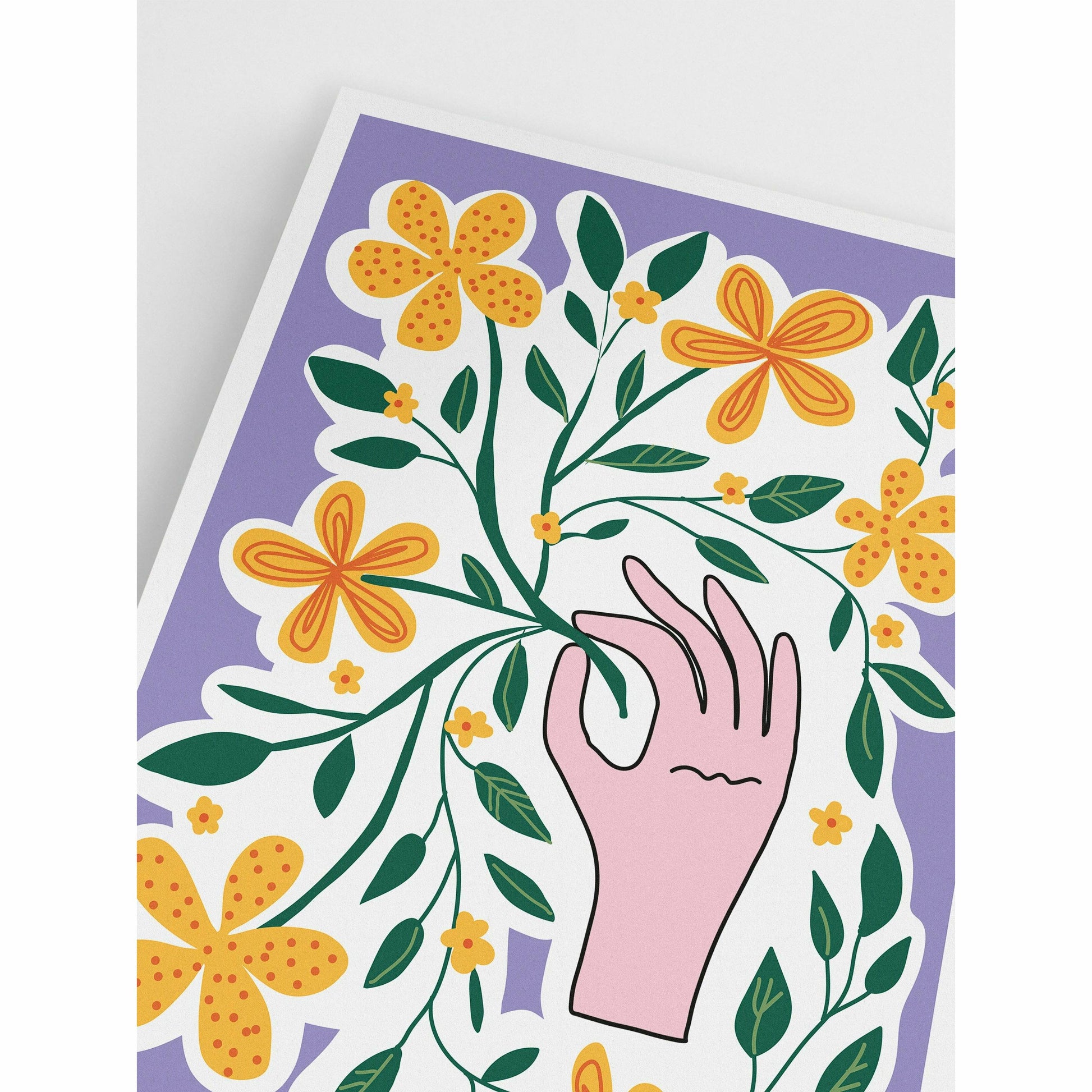 Yellow Botanical Wall art