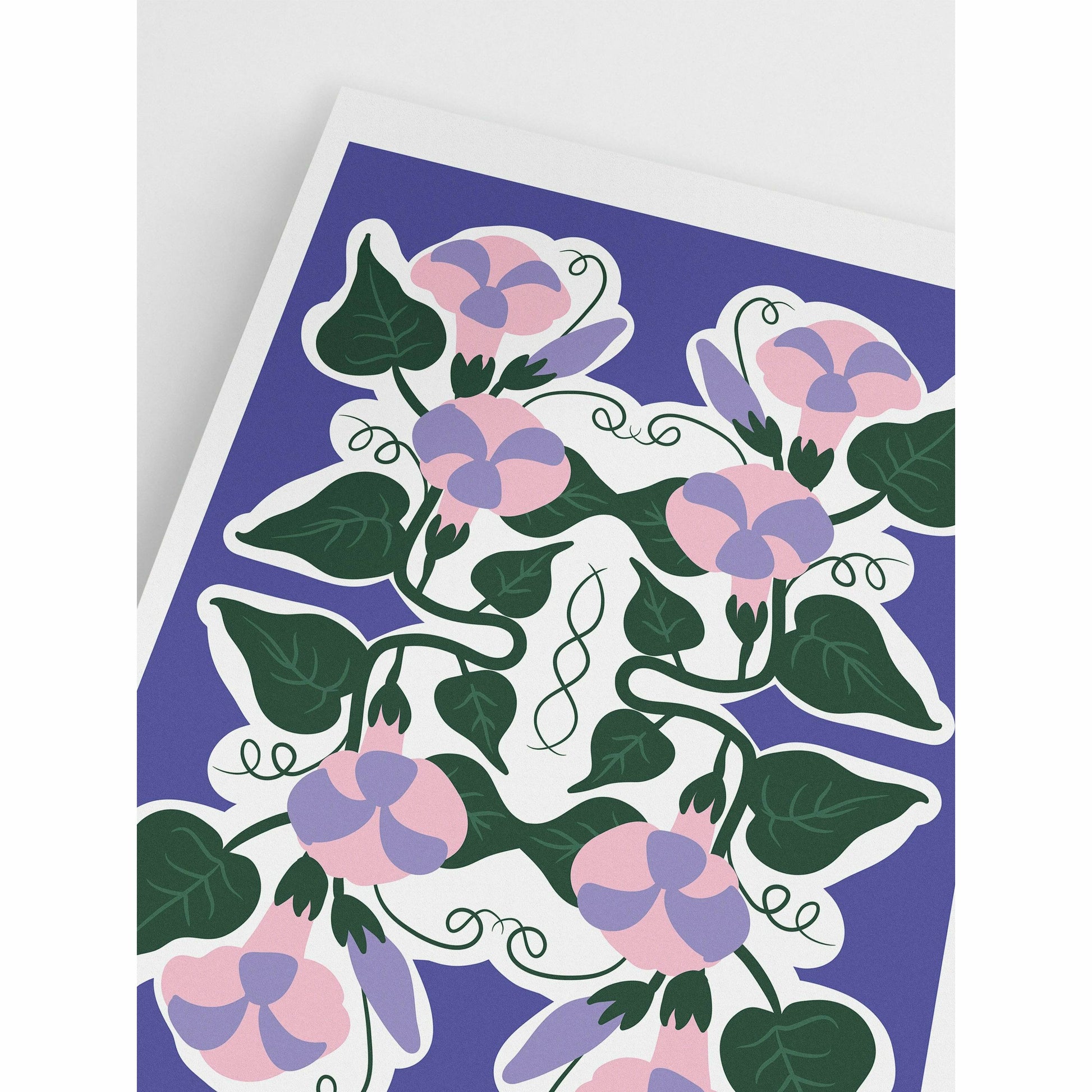 Purple Floral Kaleidoscope Wall Art