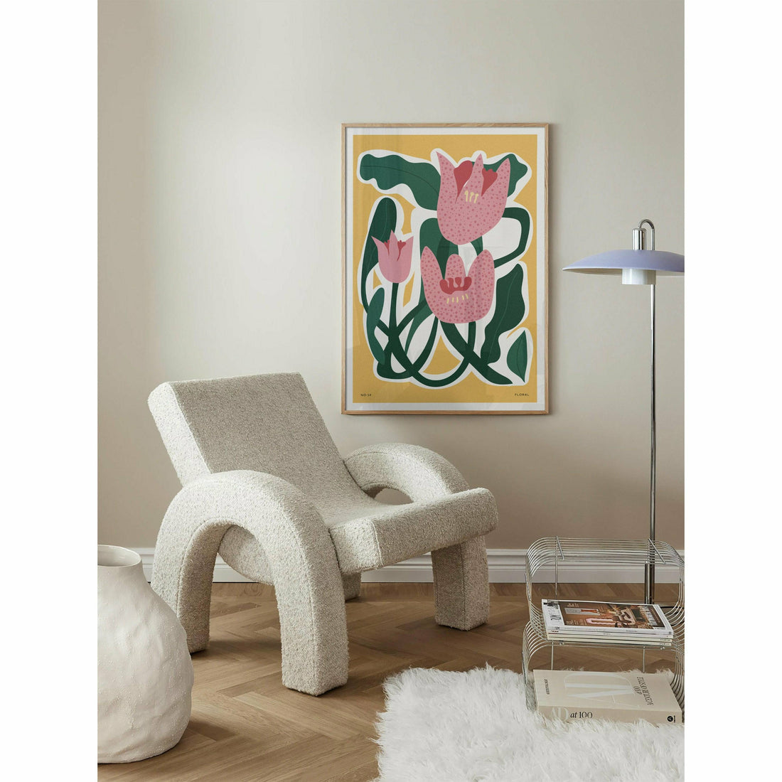 Abstract Flowers Bedroom Wall Decor