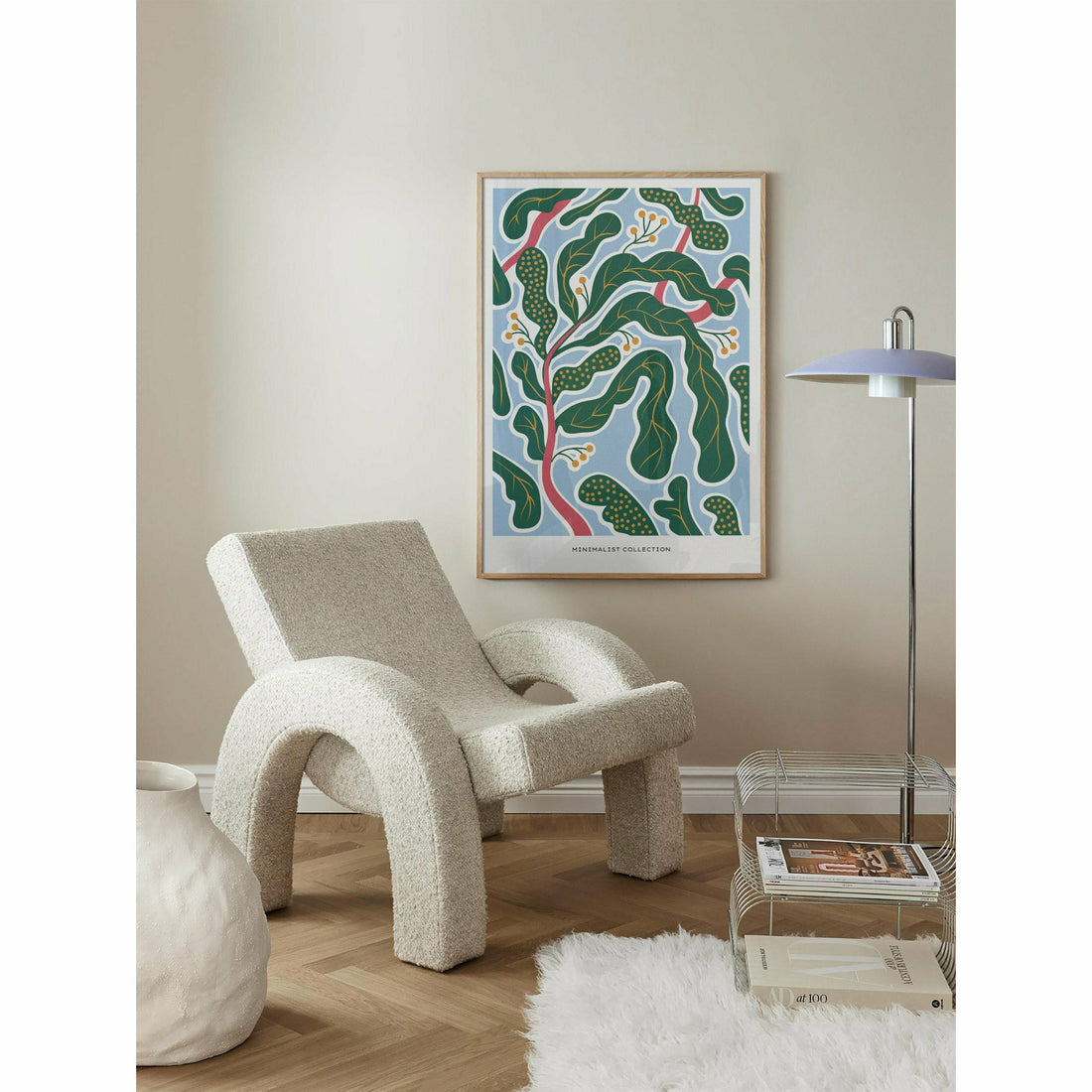 Minimalist Greenery Bedroom Art Decor