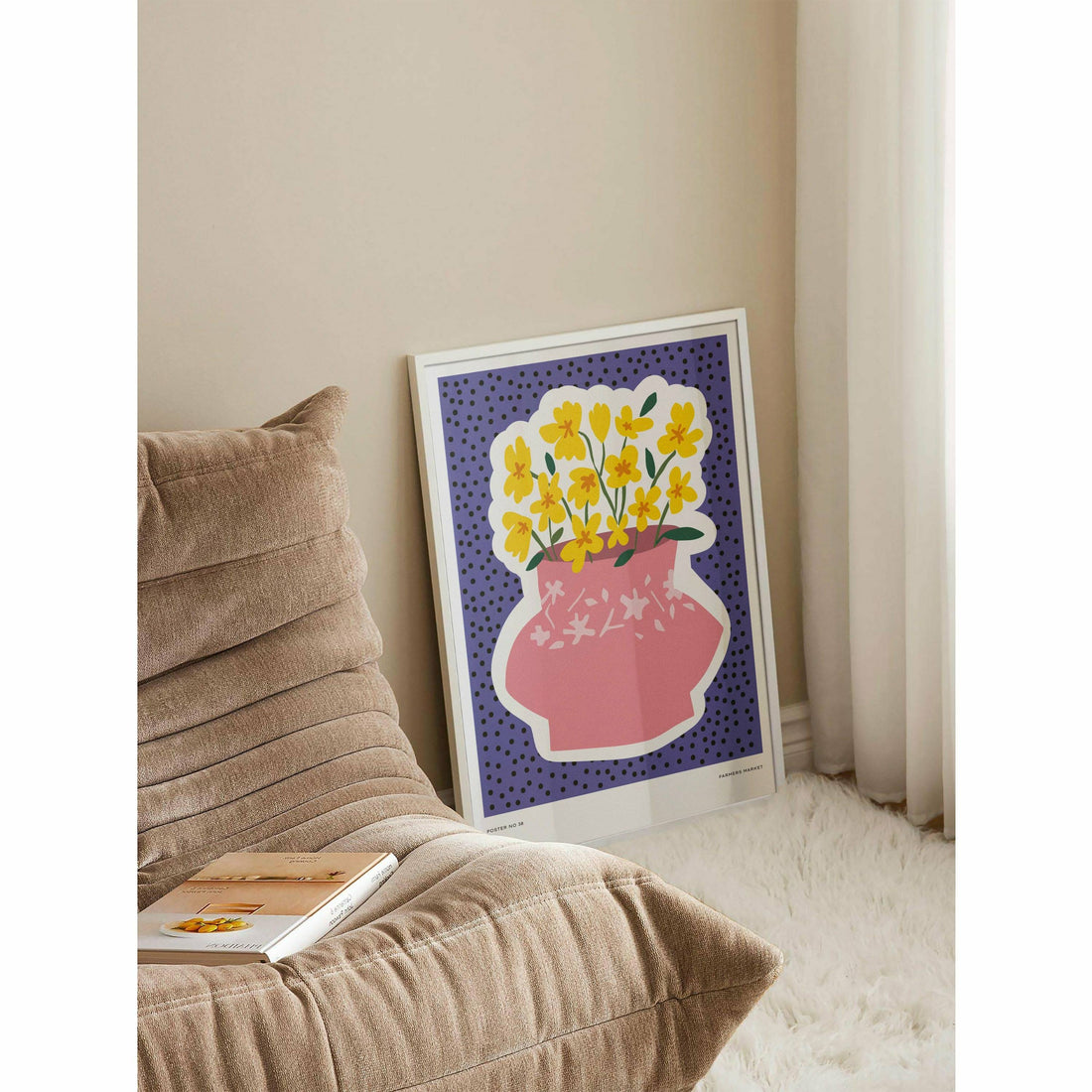 Yellow Flowers Wall Art for Room