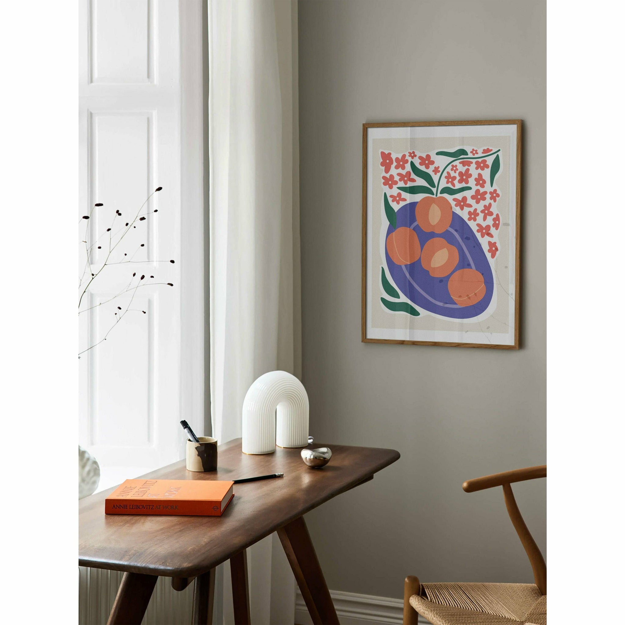 Bowl of Peaches Poster