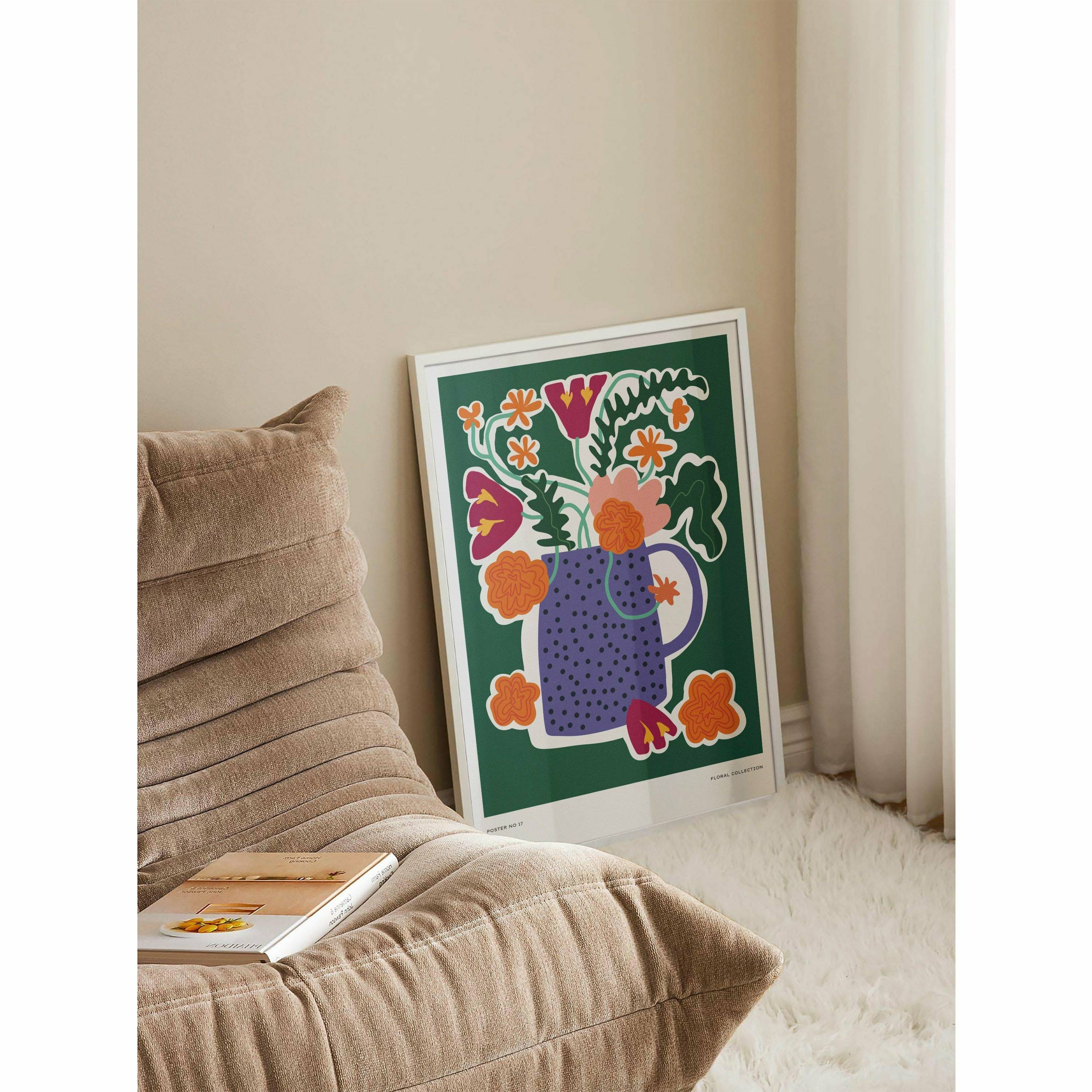 An Explosion of Flowers Bedroom Poster